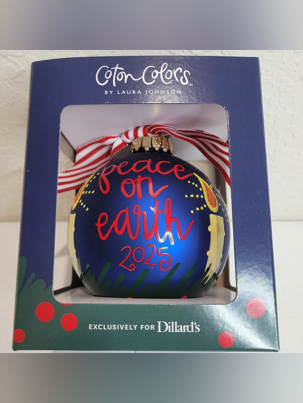 Coton Colors Blue Christmas Ornament